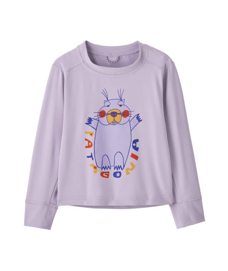 Baby Long Sleeve Capilene Silkweight T-Shirt – Mountain Mood / Foxglove Purple Online