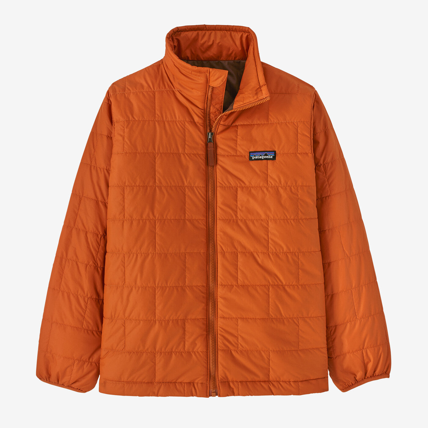 Kids’ Nano Puff Brick Quilt Jacket – Redtail Rust