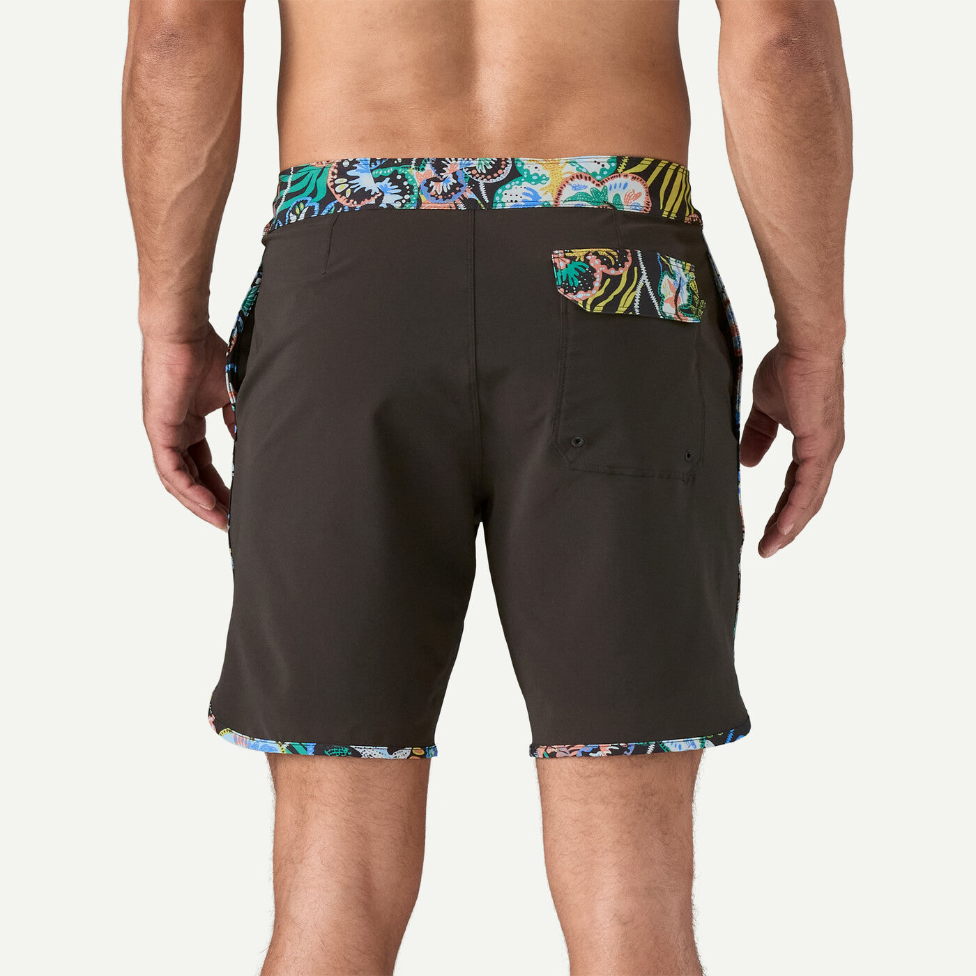 M’s Hydropeak Side Shore 18in. Boardshorts – Undersea / Black
